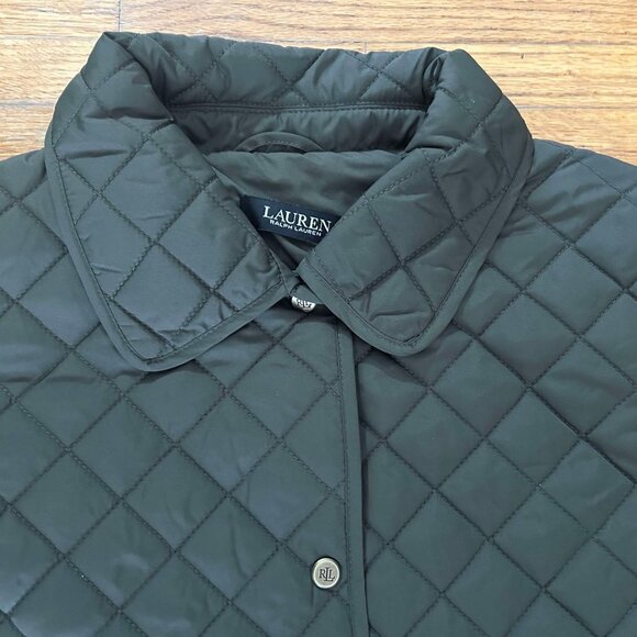 New w/tag Lauren Ralph Lauren Olive Green Logo Jacket M - Picture 6 of 7